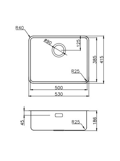 Мойка OMOIKIRI OMI 53-U/I ULTRA LG