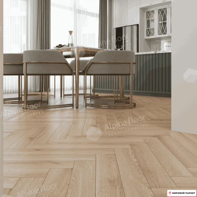 Ламинат Alpine Floor Herringbone 12 Pro Артуа LF106-12 34 класс толщина 12 мм с фаской 1.1017 м2