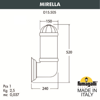 Светильник настенный Fumagalli MIRELLA D15.505.000