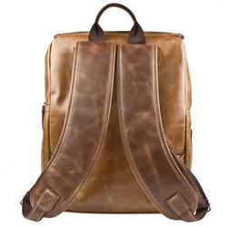 Кожаный рюкзак Santerno cognac/brown (арт. 3007-03)