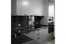 Кухня угловая, 1600*2400мм. Материал фасадов ЛДСП. Срок изготовления от 15 рабочих дней. Цена на момент изготовления 70000 руб.