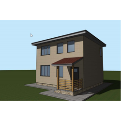 Двухэтажный дом с двумя спальнями 85м² (S53)