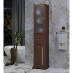 Пенал Opadiris Риспекто 40 с бельевой корзиной орех антикварный, левый