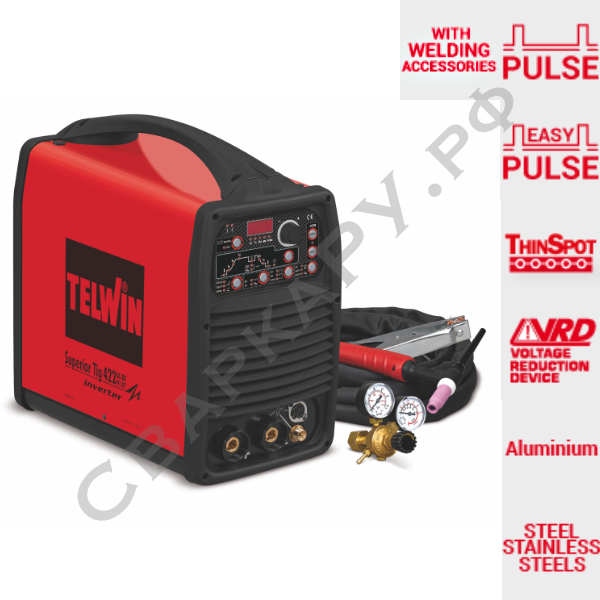 Установка для аргонодуговой сварки Telwin SUPERIOR TIG 422 AC/DC-HF/LIFT