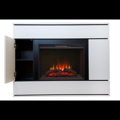 Угловой электрокамин Харис WT с очагом Sparta 25.5 LED