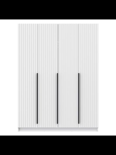 Брандо 67.16 (h2150) (4-х дв.) шкаф для одежды Белый МДФ
