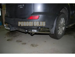 Фаркоп с нержавеющей пластиной Лидер-Плюс для Toyota RAV4 2013-2019