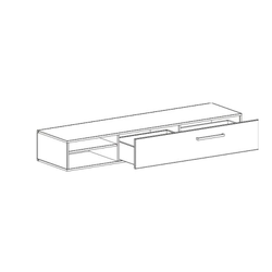 Кельн Тумба 1750 белый 1750х465х260