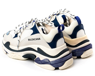 Balenciaga Triple S Sneaker  White Blue Black