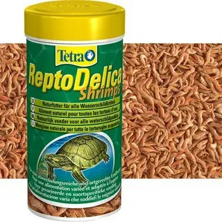 ReptoMin Delica Shrimps 1000мл - корм-лакомство для водных черепах - натуральные креветки
