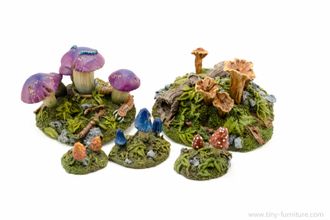 Magic mushrooms (painted)