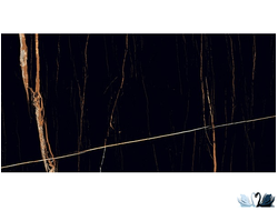 Керамогранит Laparet Sahara Black 60 х 120см черный полированный под мрамор купить в магазине Marysя