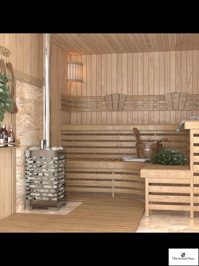 Печь для бани ASTON 16 INOX стекло