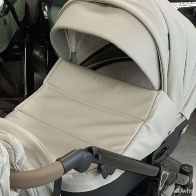 Детская коляска 3 в 1 Luxmom F2 Серый (Экокожа)