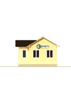 Б-06 ГАБАРИТНЫЕ РАЗМЕРЫ: (5,5Х6М) 1 ЭТАЖ, ОБЩАЯ ПЛОЩАДЬ: 27М²