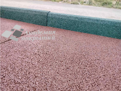 Бордюр из резиновой крошки, 1 пог. м.