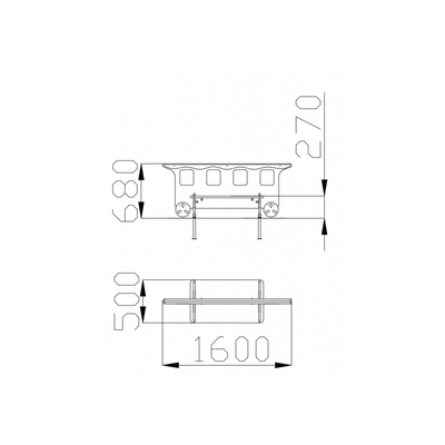 1516 Скамья «Вагончик»