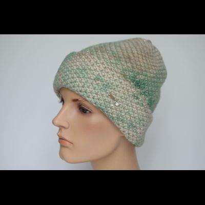 Шапка с отворотом Vizio Италия 8091 CRY мятная