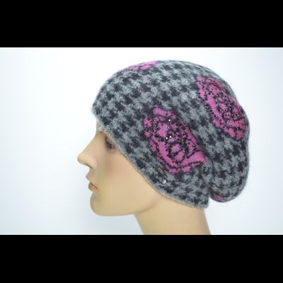 Берет Vizio 1370 B серый с черным