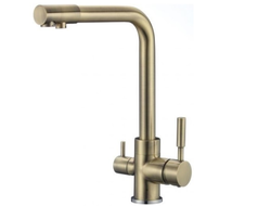 S-L1801C  Смеситель для кухонной мойки под фильтр питьевой воды, золото SAVOL *