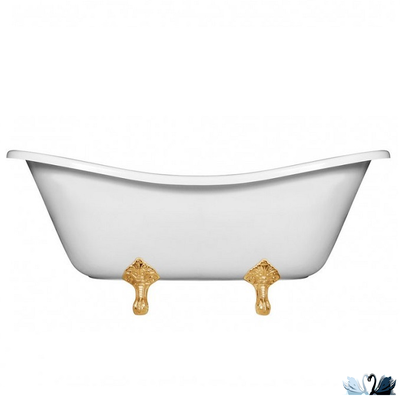 Ванна Эстет Бостон 180 x 74 см Отдельностоящая из литьевого мрамора