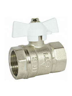 КРАНЫ STI ШАРОВЫЕ ЛАТУННЫЕ ( НИКЕЛИРОВАННЫЕ)