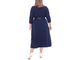 Трикотажное женское платье-лапша Арт. 15045-5786 (Цвет темно-синий) Размеры 50-68
