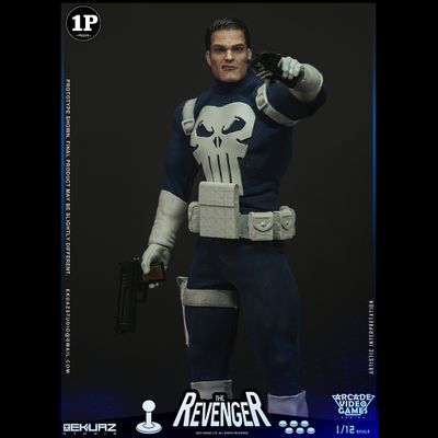 Каратель (The Punisher Arcade 1993) - КОЛЛЕКЦИОННАЯ ФИГУРКА 1/12 THE REVENGER ARCADE VIDEO GAMES SERIES (EKS06) - EKUAZ STUDIO