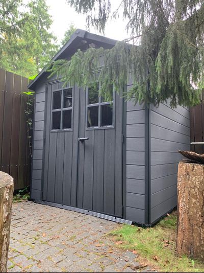 Сарай "Ньютон 757" (размеры 210 х 216 см), серый