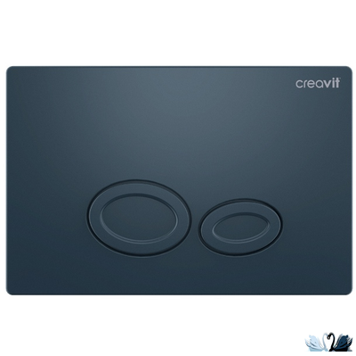 Унитаз CREAVIT FREE Basalt Mat Set c инсталляцией - комплект с сиденьем, клавишей DROP в цвете Steel Blue (FE320-11BM00E-0000 + GR5003.01 + GP2002.05 + KC0903.01.0600E)