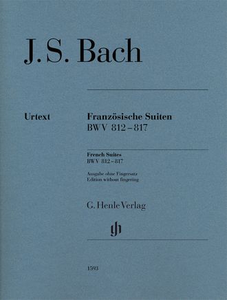 Бах И.С. Шесть французских сюит для клавира BWV 812-817. Без аппликатуры