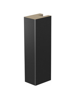 Декоративная рейка Р1 Чёрная шагрень