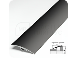 Порог разноуровневый Лука ПР 06.2700.15 Черный