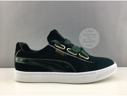 Puma Basket Heart Patent Зеленые (36-40) Арт. 234M-A