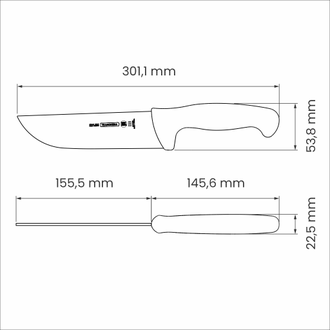 Нож разделочный Tramontina Professional Master 15см. - 24608/086