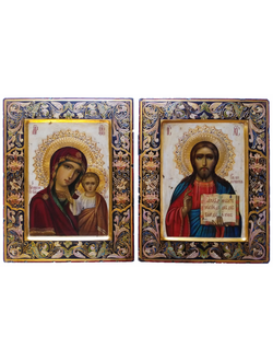 Венчальная пара. Образ Спасителя. Образ Пресвятой Божией Матери “Казанская”.