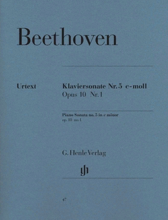 Beethoven. Sonate №5 c-moll op.10 №1: für Klavier