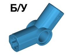 ! Б/У - Technic, Axle and Pin Connector Angled #4 - 135 degrees, Dark Azure (32192 6217671 6262906) - Б/У