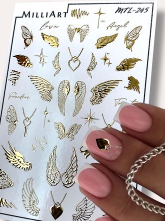 Слайдер-дизайн MilliArt Nails Металл MTL-245