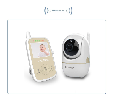 Комплект WiFi видеоняня HelloBaby HB248, монитор и одна поворотная видеокамера