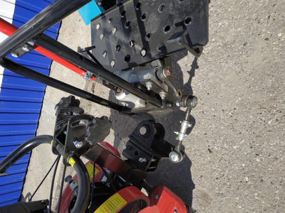 Адаптер ЗАДНИЙ с рулем АР-1 для МБ универсальный (4.00-10) (колея-600,70кг,Д-1200,В-1100,Ш-780) /Чеб