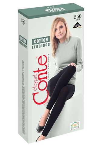 Женские хлопковые леггинсы Conte Cotton 250 den