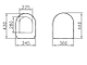 Сиденье для унитаза, дюрапласт, с микролифтом Vitra Zentum, 94-003-009