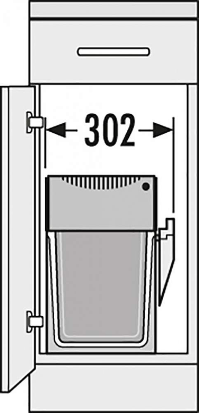 Встраиваемое ведро для мусора 30л Tandem Hailo