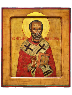 Николай Чудотворец, Святитель. Рукописная икона