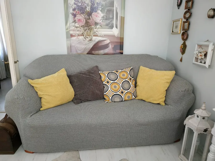 ЧЕХОЛ НА 3ХМ ДИВАН АЛЬБА СЕРЫЙ