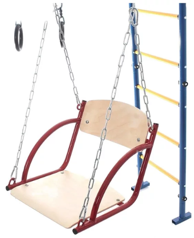 Уличный детский спортивный комплекс ЮНЫЙ АТЛЕТ с 2 качелями в Воронеже