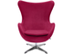Кресло EGG CHAIR (винный, искусственная замша)