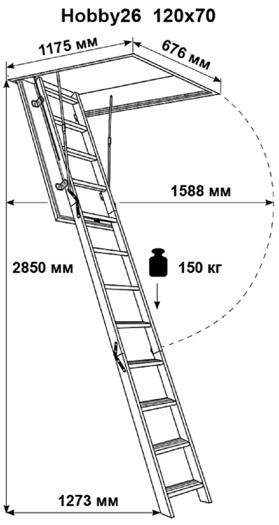 Лестница чердачная DOLLE «Hobby 26»