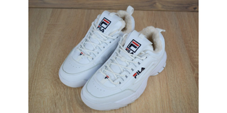 Кроссовки FILA DISRUPTOR 2 Белые Зимние в мехом